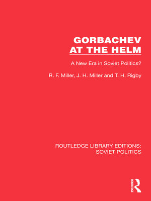 cover image of Gorbachev at the Helm